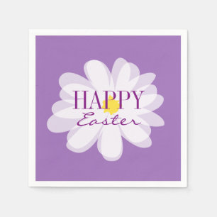Servilleta De Papel Felices Pascua elegante daisy pastel florales serv