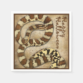 Servilleta De Papel Felices toallas de papel de Halloween con serpient