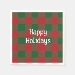 Servilleta De Papel Felices vacaciones repartidas