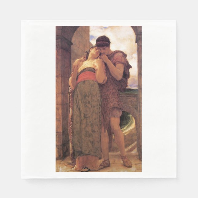 Servilleta De Papel Felicidad Conyugal (de Frederic Leighton) (Anverso)