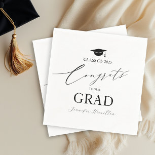 Servilleta De Papel Felicidades a nuestro graduado Fiesta de graduació