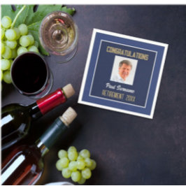 Servilleta De Papel ¡Felicidades de retiro! Napkin de retiro fotográfi