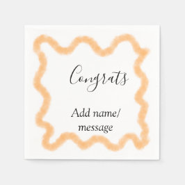 Servilleta De Papel Felicidades espiral naranja frontera española boho