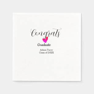 Servilleta De Papel Felicidades graduación nombre promoción de 20XX añ