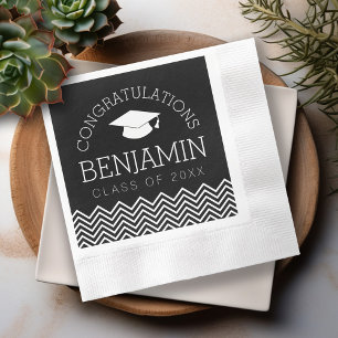 Servilleta De Papel Felicidades Graduado Graduación PUEDES EDITAR COLO