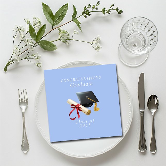 Servilleta De Papel Felicidades Graduado Toga Diploma (Subido por el creador)