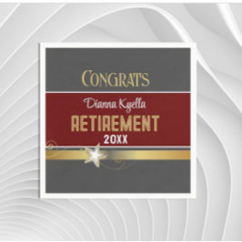 Servilleta De Papel ¡Felicidades por el retiro! Personalizado, con cla