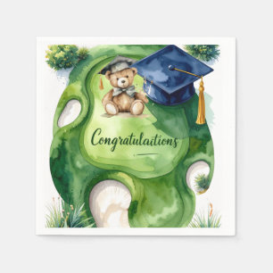 Servilleta De Papel Felicidades por graduarte en el golf en el putting