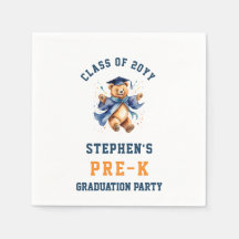 Felicitación de graduación de preescolar con osito