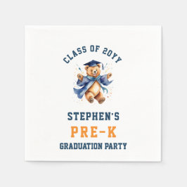 Servilleta De Papel Felicitación de graduación de preescolar con osito