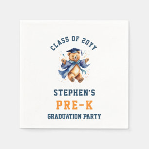 Servilleta De Papel Felicitación de graduación de preescolar con osito