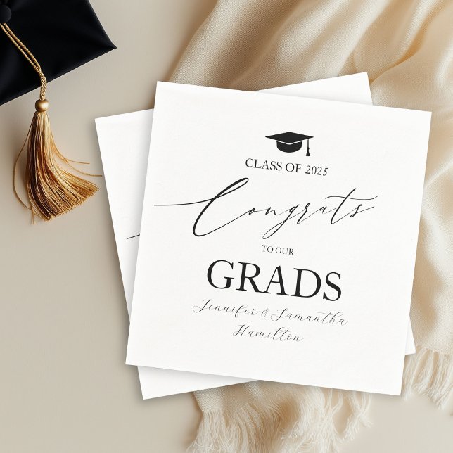 Servilleta De Papel Felicitaciones A Nuestra Fiesta De Graduación De G (Subido por el creador)