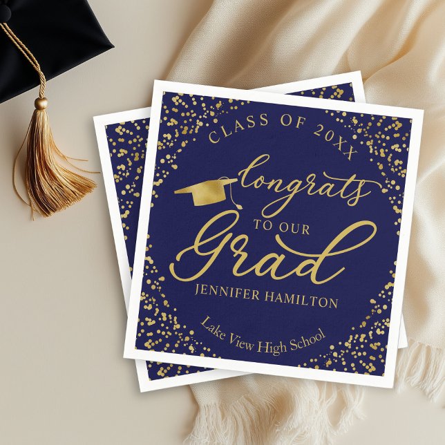 Servilleta De Papel Felicitaciones A Nuestra Graduación De Grado De Or (Subido por el creador)
