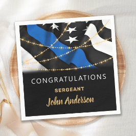 Servilleta De Papel Felicitaciones al Fiesta de promoción de oficiales