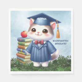 Servilleta De Papel Felicitaciones al gato Chica de graduación de kind