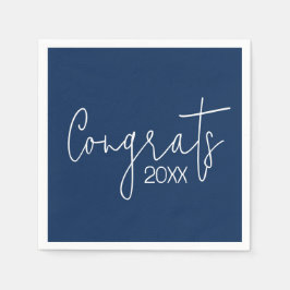 Servilleta De Papel Felicitaciones De Graduación Por El Azul De La Mar