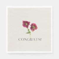 Felicitaciones florales por la flor violeta magent