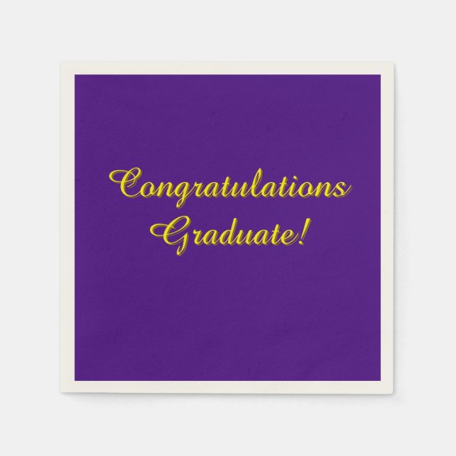 Servilleta De Papel Felicitaciones Graduación (Anverso)