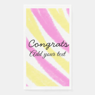 Servilleta De Papel Felicitaciones mínimas simples graduación agregue