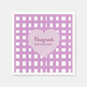 Servilleta De Papel Felicitaciones mínimas simples graduación púrpura