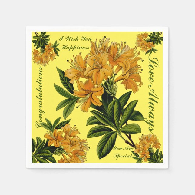 Servilleta De Papel Felicitaciones Napkins (Anverso)