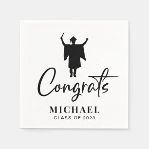 Servilleta De Papel Felicitaciones Personalizado su fiesta de graduaci