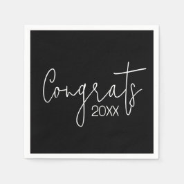 Servilleta De Papel Felicitaciones por graduación a los negros