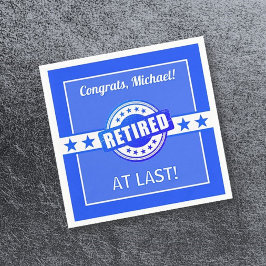 Servilleta De Papel ¡Felicitaciones por jubilación! fiesta personaliza