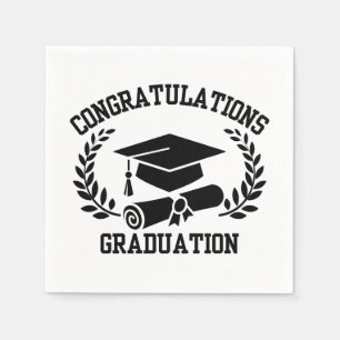 Servilleta De Papel Felicitaciones Por La Graduación 3 Ply Napkins