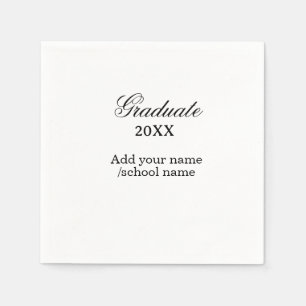Servilleta De Papel Felicitaciones simples de graduación minimalistas