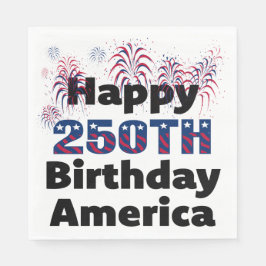 Servilleta De Papel Feliz 250 América Fiesta Patriótica