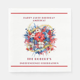 Servilleta De Papel Feliz 250 aniversario de la celebración de Estados