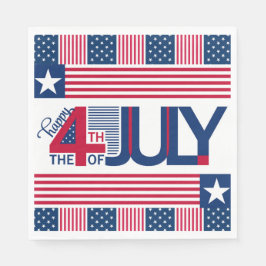 Servilleta De Papel Feliz 4 De Julio