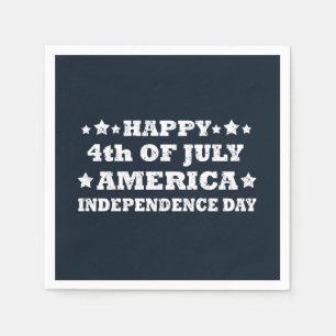 Servilleta De Papel Feliz 4 de julio de América