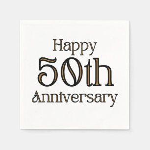 Servilleta De Papel Feliz 50 aniversario 3 Ply