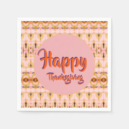 Servilleta De Papel Feliz almuerzo de Acción de Gracias