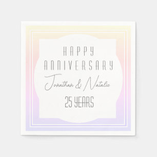 Servilleta De Papel Feliz aniversario Napkins HAMbyWG