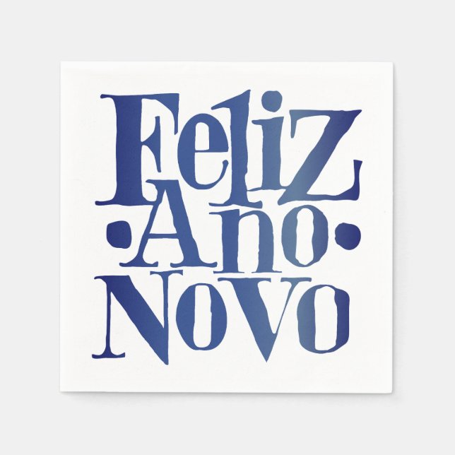 Servilleta De Papel Feliz Ano Novo (Anverso)