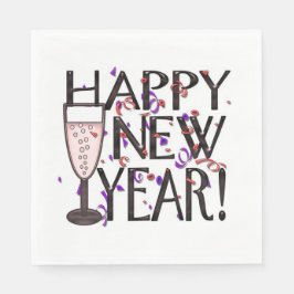 Servilleta De Papel Feliz Año Nuevo