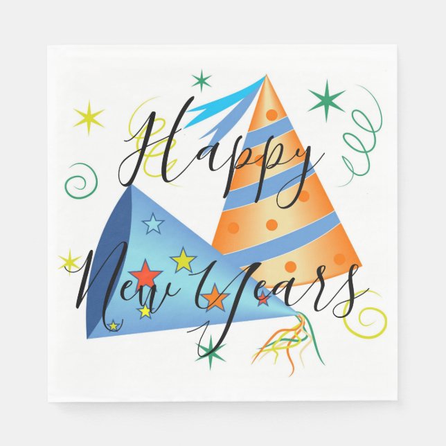 Servilleta De Papel Feliz Año Nuevo (Anverso)