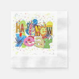 Servilleta De Papel Feliz Año Nuevo