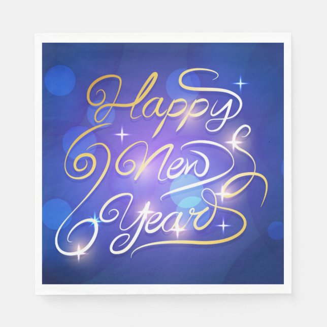 Servilleta De Papel Feliz Año Nuevo (Anverso)