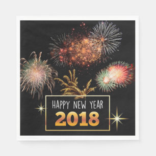 Servilleta De Papel Feliz Año Nuevo 2018