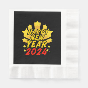 Servilleta De Papel Feliz Año Nuevo 2024