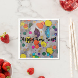 Servilleta De Papel ¡Feliz Año Nuevo 2024! ¡Alza con alegría y color!