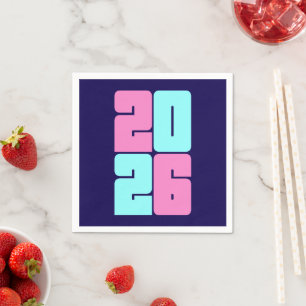 Servilleta De Papel Feliz Año Nuevo 2026