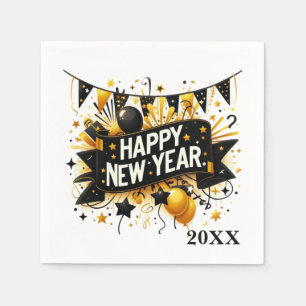 Servilleta De Papel Feliz Año Nuevo fiesta añada año