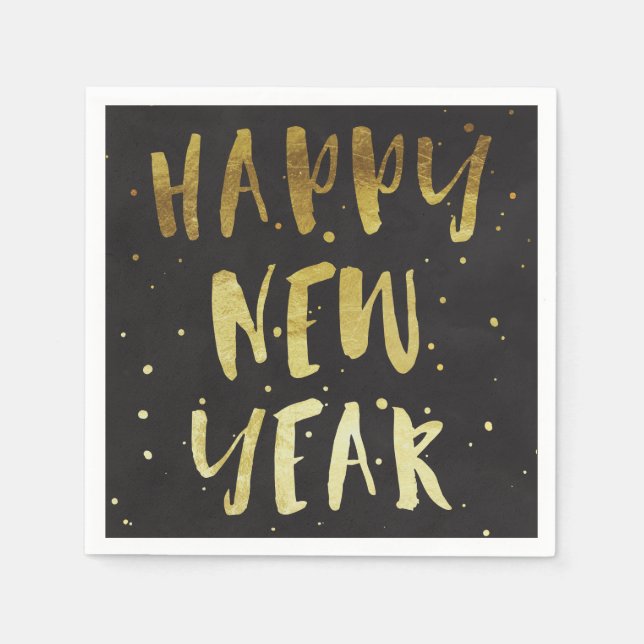Servilleta De Papel Feliz Año Nuevo Fiesta Napkin (Anverso)