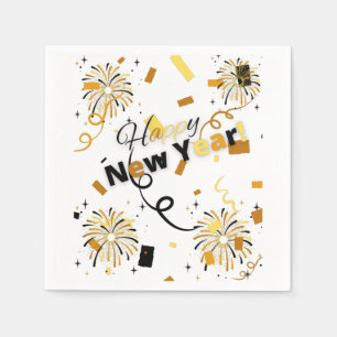 Servilleta De Papel Feliz Año Nuevo Servilletas de 3 capas