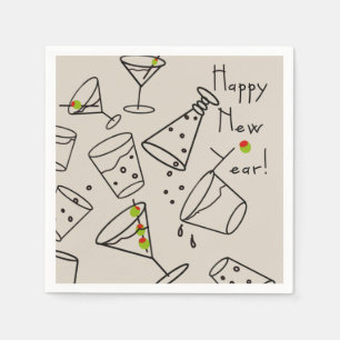 Servilleta De Papel ¡Feliz Año Nuevo! Servilletas de papel